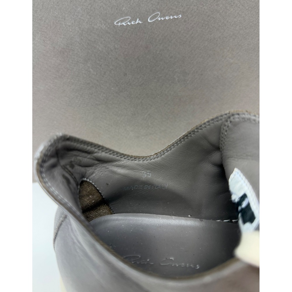 Rick Owens Ramone Low Top Sneaker Dust/Milk Size 35 EU Fits Women's 4-5 - Picture 7 of 8